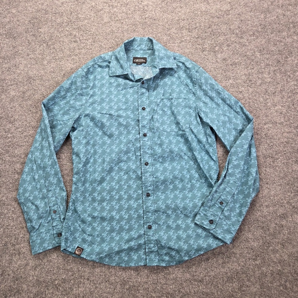 Rare Original Stitch Pokemon Shirt Long Sleeve Button Up Mens Large Charizard